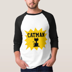 CAT MAN CATMAN MEN'S Retro T-Shirts