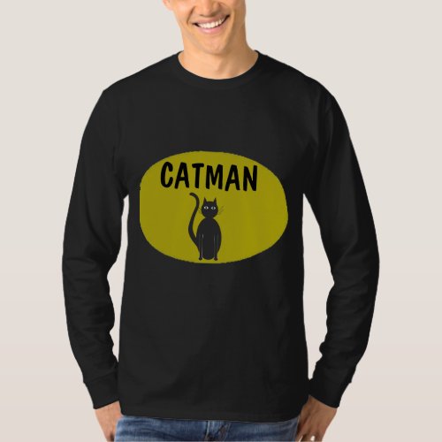 CAT MAN DAD T_shirts