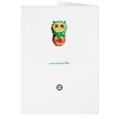 Cat Matryoshka Doll Cards (Back)
