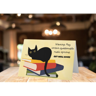 Cat May Be Wrong Get Well Card