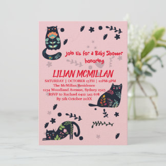 CAT ME IF YOU CAT FUNNY INVITATION