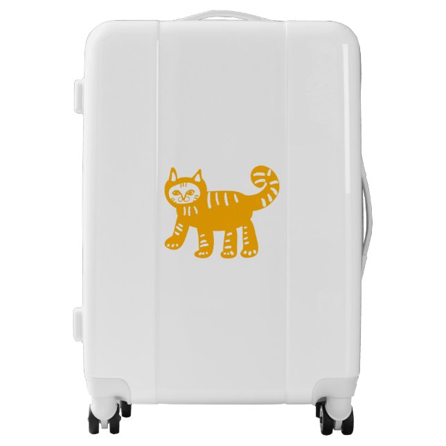 Cat Medium Luggage Suitcase (Front)