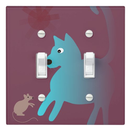 Cat Meets Mouse Light Switch Cover