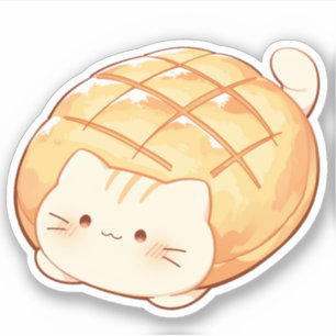 Cat Melon Bread Sticker