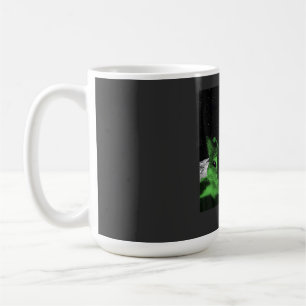 Cat Meme Alien Green Cat Selfie UFO Funny Mug