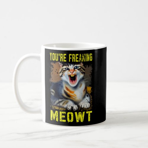 Cat Meme Meow  Coffee Mug