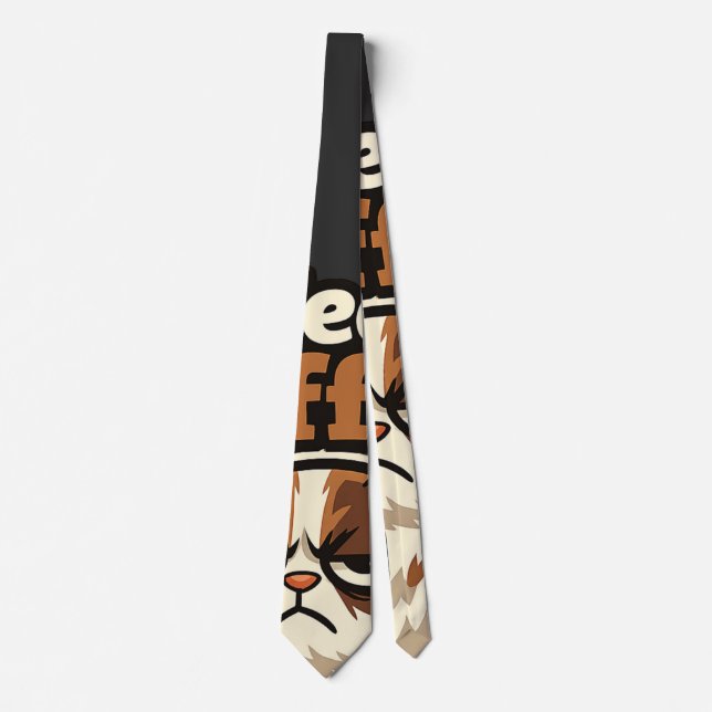 CAT MEME – “RELATABLE CAT” NECK TIE (Front)