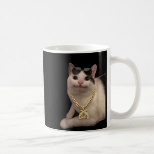 Cat Meme Silly Cat Wait Goated Funny for Gen Z Coffee Mug