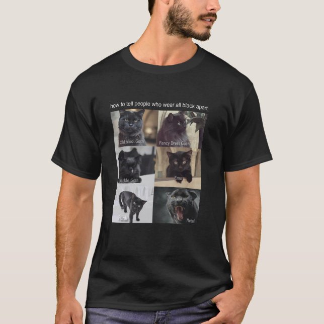 Cat Meme Tshirt Silly Cat Funny Kitty Meow Hiss Ki (Front)