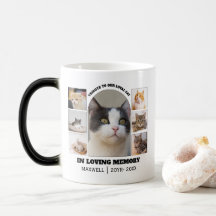 Cat Memorial 7 Photo Collage Pet Tribute Template