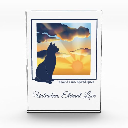 Cat Memorial Acrylic Photo Block