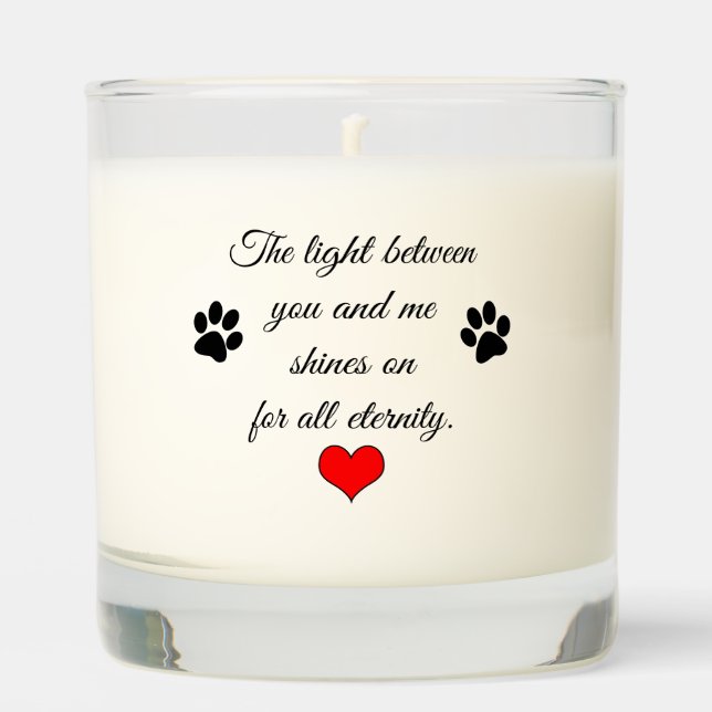 Cat Memorial Candle with Poem and Name (Front)