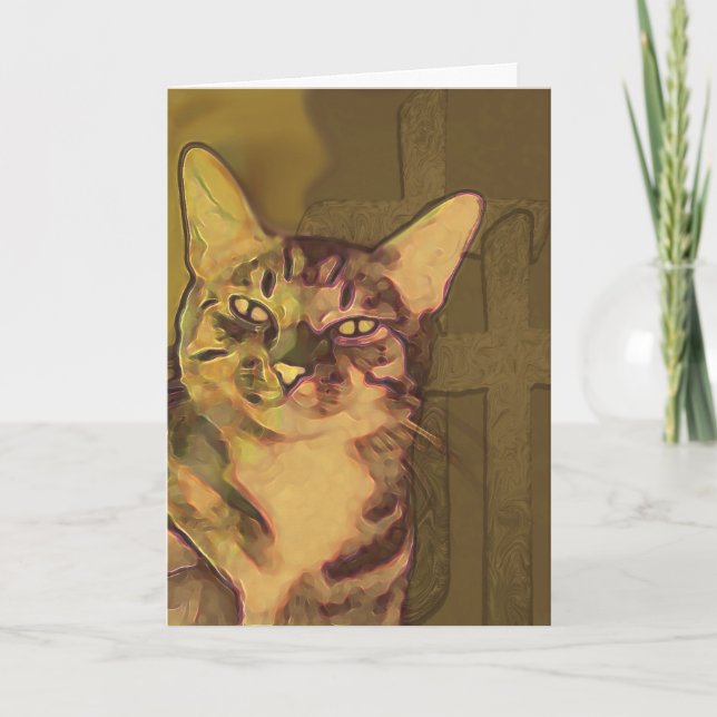 Cat memorial card (Front)