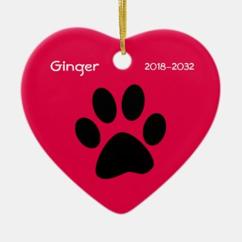 Cat Memorial Christmas Ornament by ornamentsbyhenis at Zazzle