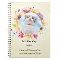 Cat Memorial Custom Photo Journal