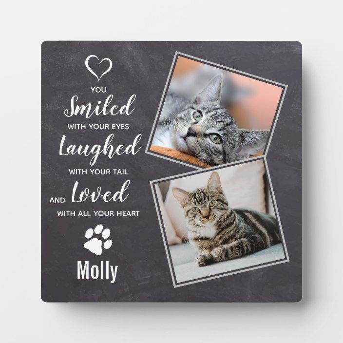 Cat Memorial Gift Sympathy Cat Pet Loss Keepsake Plaque