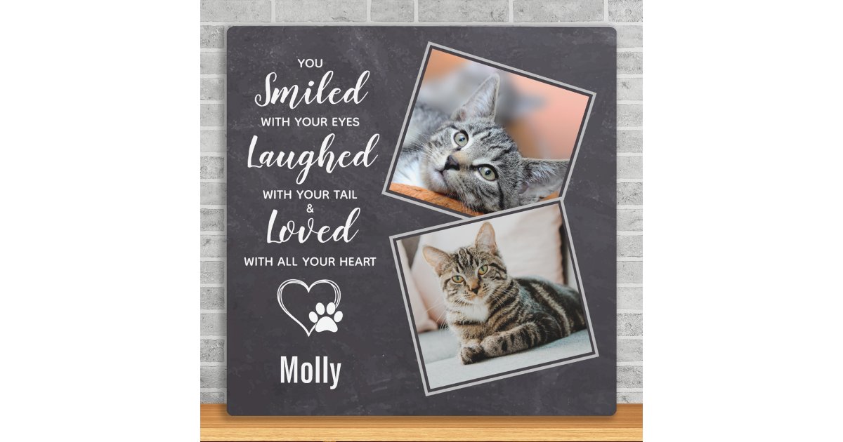 Cat Memorial Gift- Sympathy Cat Pet Loss Keepsake Plaque | Zazzle