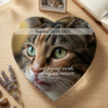 Cat Memorial Keepsake Photo Tribute Remembrance