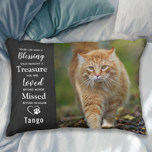 Cat Memorial Remembrance Gift Sympathy - Pet Loss Accent Pillow