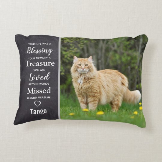 cat memorial pillow