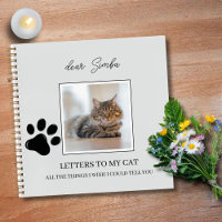 Cat Memorial Remembrance Pet Loss Grief Journal 