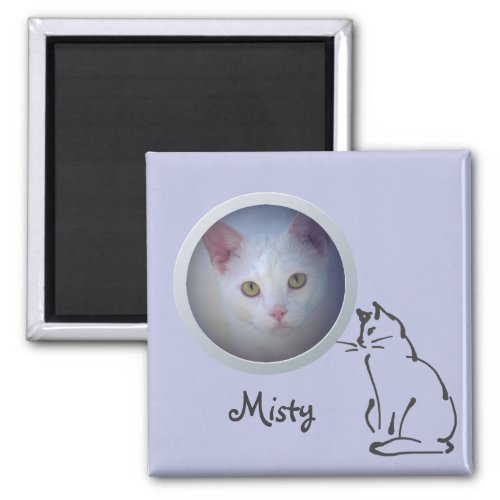 Cat Memory Add a Photo Magnet