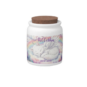 Cat Memory Cremation Urn Memory Jar Keepsake Pet