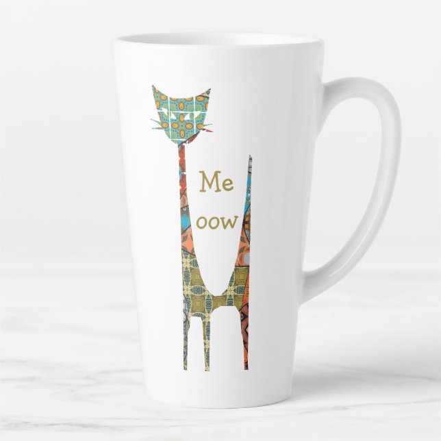 Cat Meoow Latte Mug (Right)