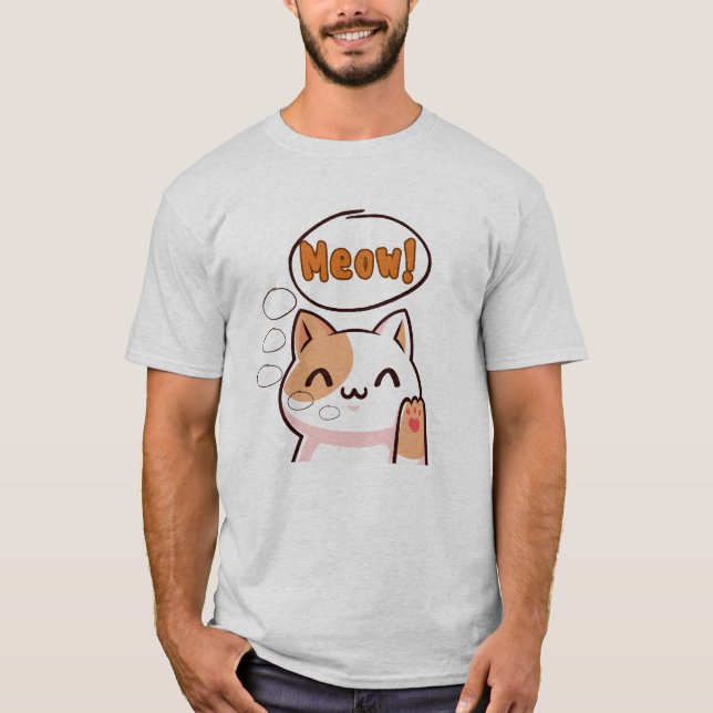 Cat Meow T-shirt  (Front)