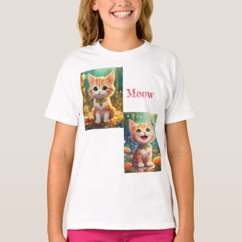 Cat meow tshirt 