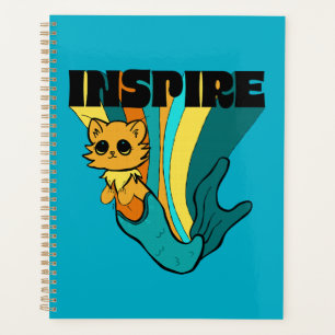 Cat Mermaid ASL Inspire Spiral Photo Notebook