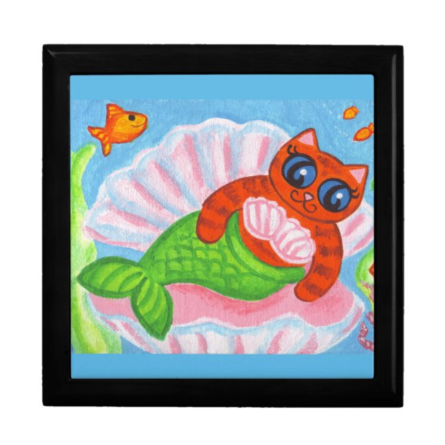 Cat Mermaid Jewelry Box (Front)