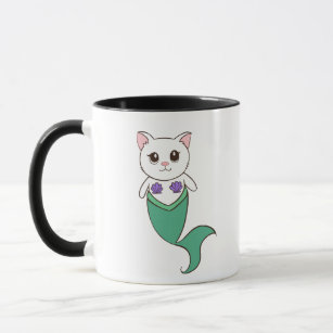 Cat Mermaid Purrmaid Kitty Meow Coffee Mug