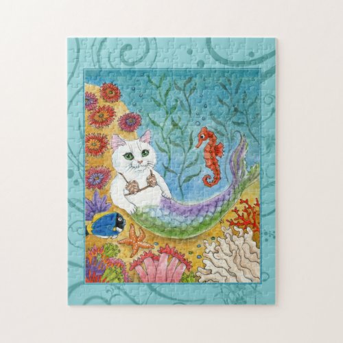 Cat Mermaid Underwater Garden jigsaw puzzle