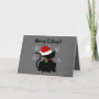 Keeshond Dog in Sledge Let it Snow Christmas Card | Zazzle