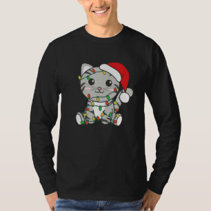 Cat Merry Christmas Winter Animals Cats Christmas  T-Shirt