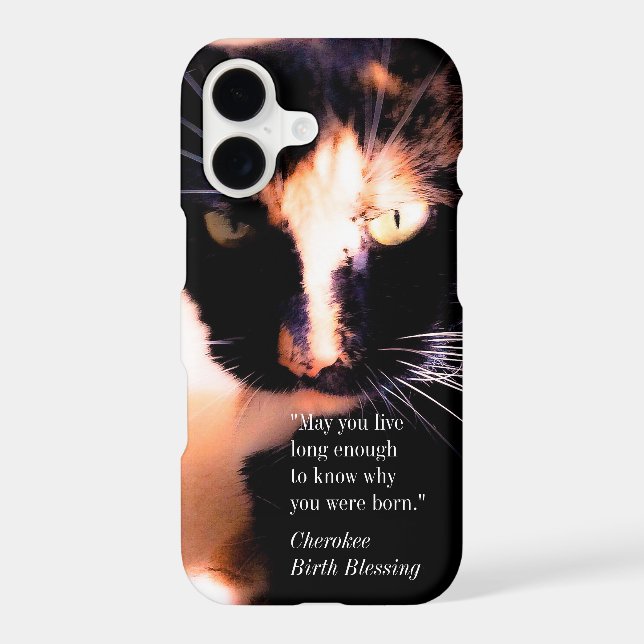 Cat Messenger iPhone Case (Back)