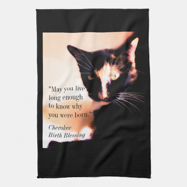 Cat Messenger Kitchen Towel (Vertical)