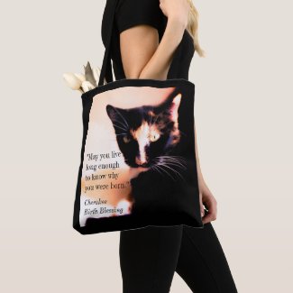 Cat Messenger Tote Bag