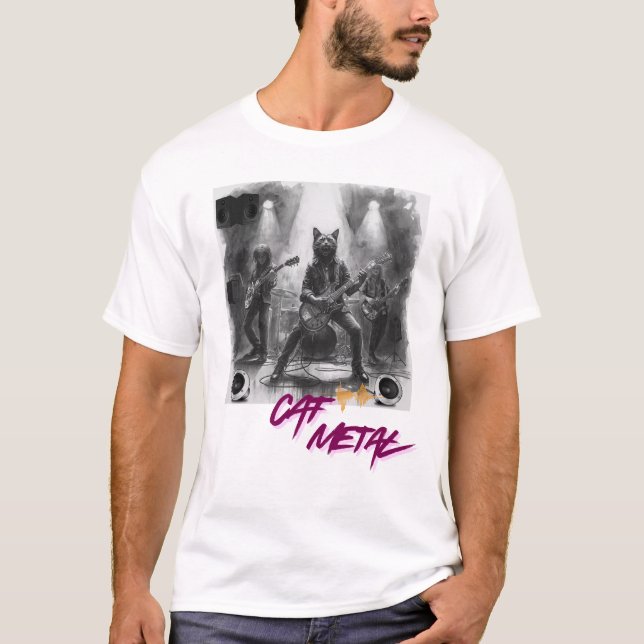 Cat Metal T-Shirt (Front)