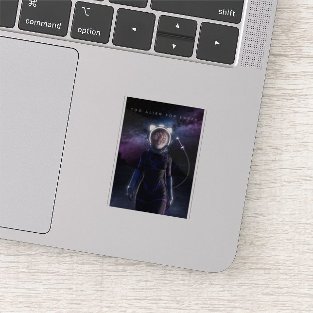 Cat Miaw - Pet Astronaut Sticker (Detail)