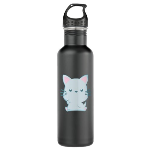 Cat Middle Finger Stainless Steel Water Bottle