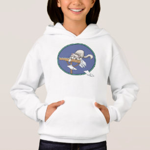 Cat mischief pattern hoodie