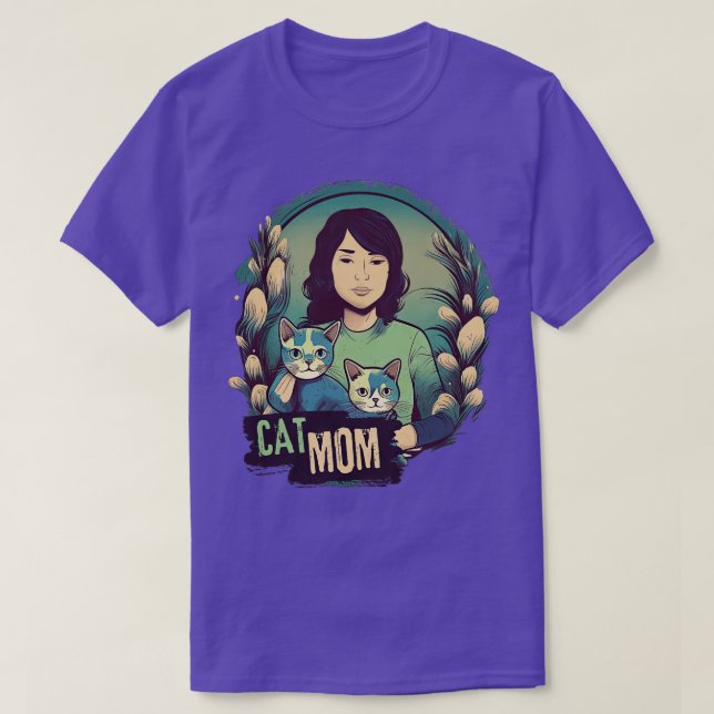 Cat Mom 4 T-Shirt (Design Front)
