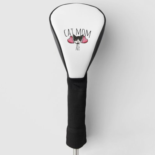 Cat mom af golf head cover