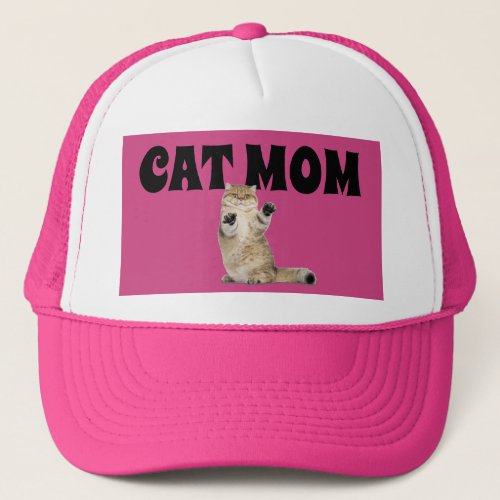CAT MOM BALL CAPS CAT PINK HATS