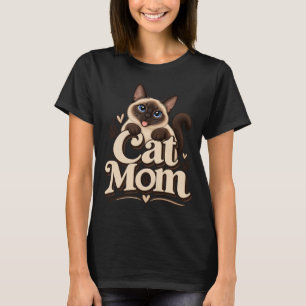 Cat Mom Basic T-Shirt   Women Shirt   Cat Lovers