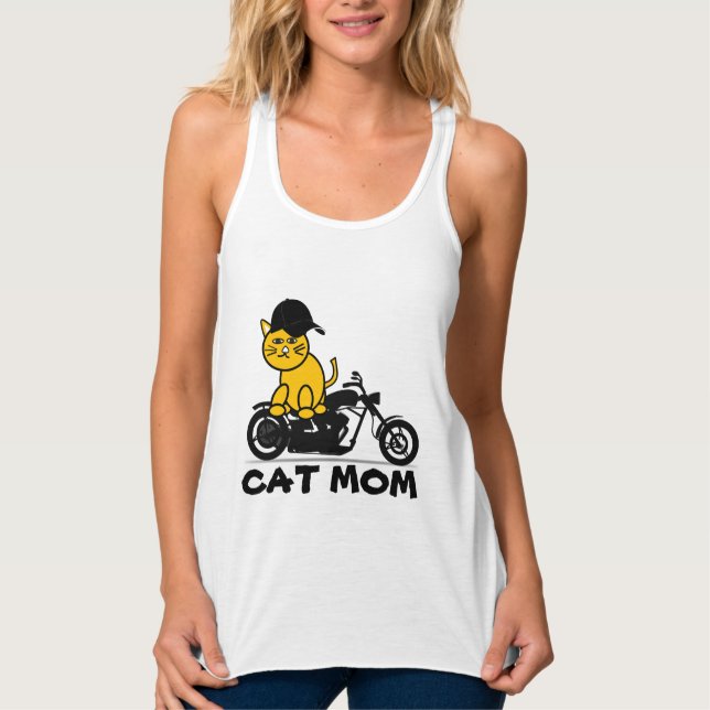 CAT MOM BIKER MOTORCYCLE T-SHIRTS (Front)