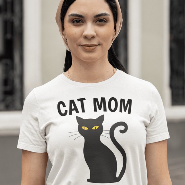 CAT MOM black cat t-shirts (Creator Uploaded)