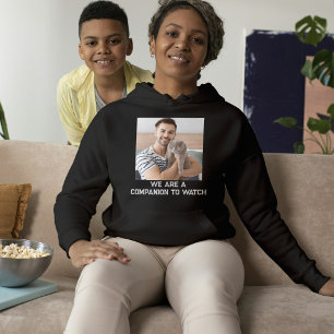 Cat Mom Black White Quote Family Custom Pet Photo Hoodie